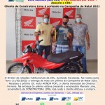 2022.02.11 - entrega do prêmio da campanha de natal (moto pop) para cliente da construtora lima