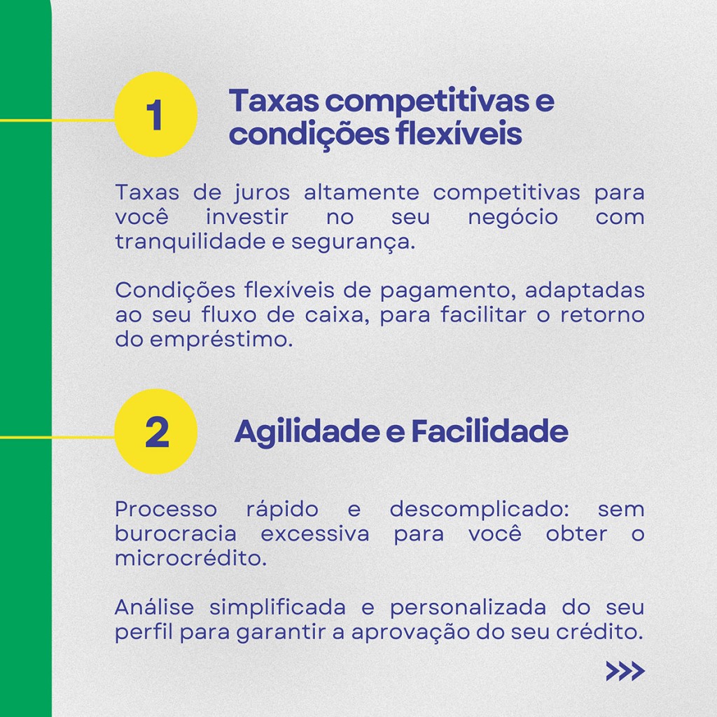BANCO DO POVO - Vantagens de obter o microcrédito