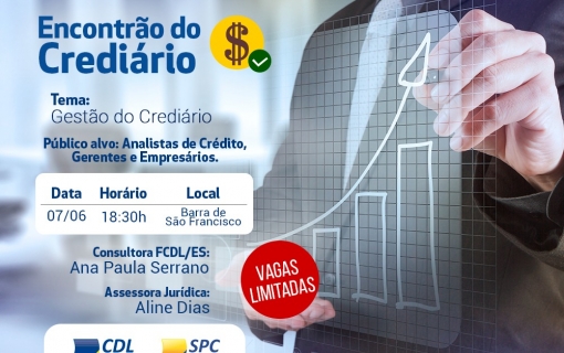 CDL PROMOVERÁ “ENCONTRÃO DO CREDIÁRIO” PARA DIMINUIR A INADIMPLÊNCIA