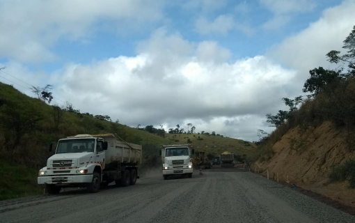 REPRESENTANTES DA CDL VISITAM OBRAS DA RODOVIA ES 320 ECOPORANGA A PONTO BELO