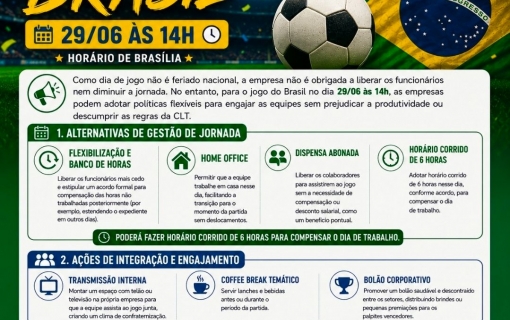 JOGO DO BRASIL | ORIENTAÇÕES PARA AS EMPRESAS
