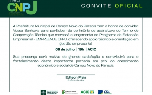 Um novo capítulo para o fortalecimento do empreendedorismo em Campo Novo do Parecis!