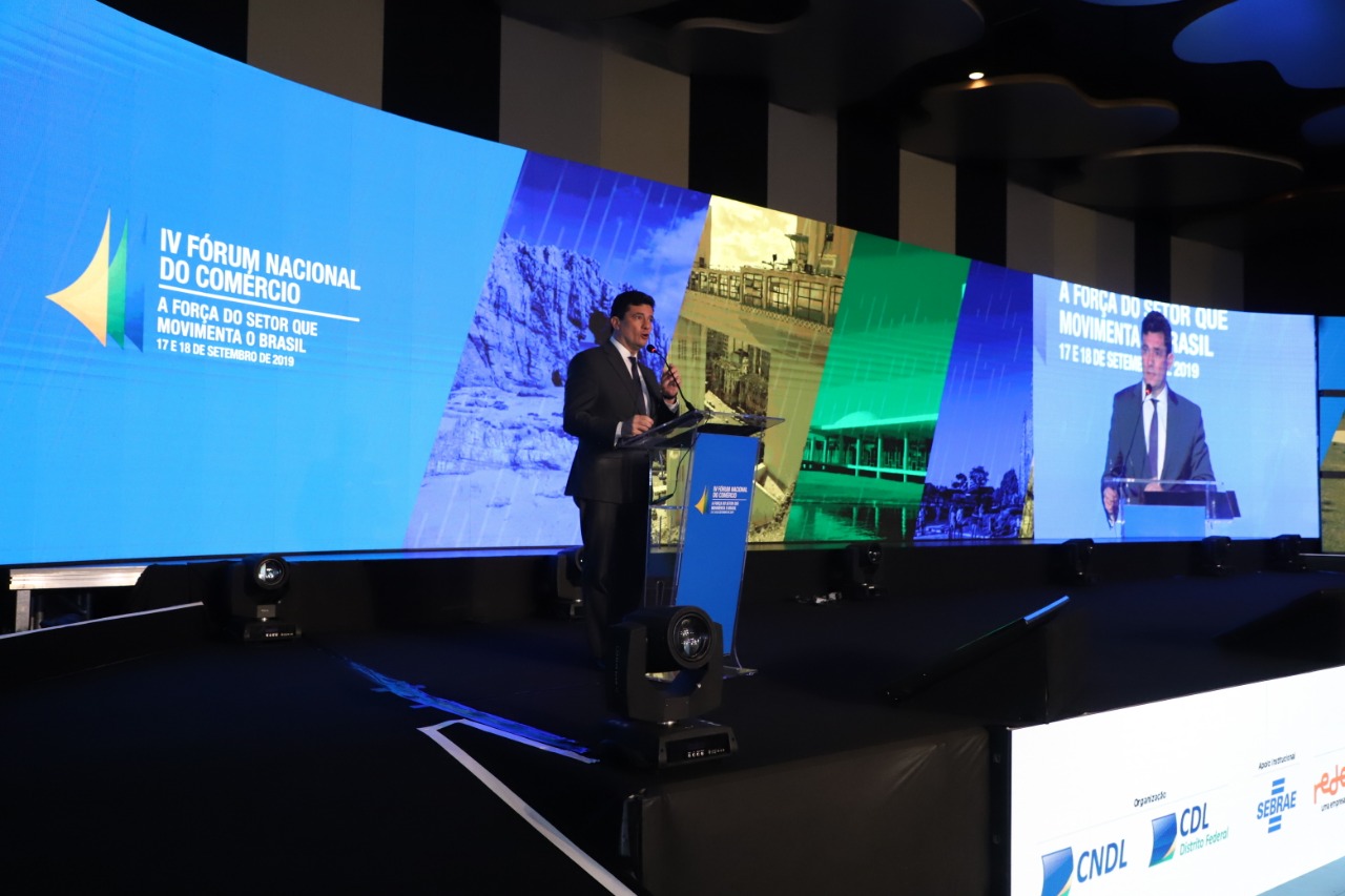 Sergio Moro foi o grande homenageado do IV Fórum Nacional do Comércio