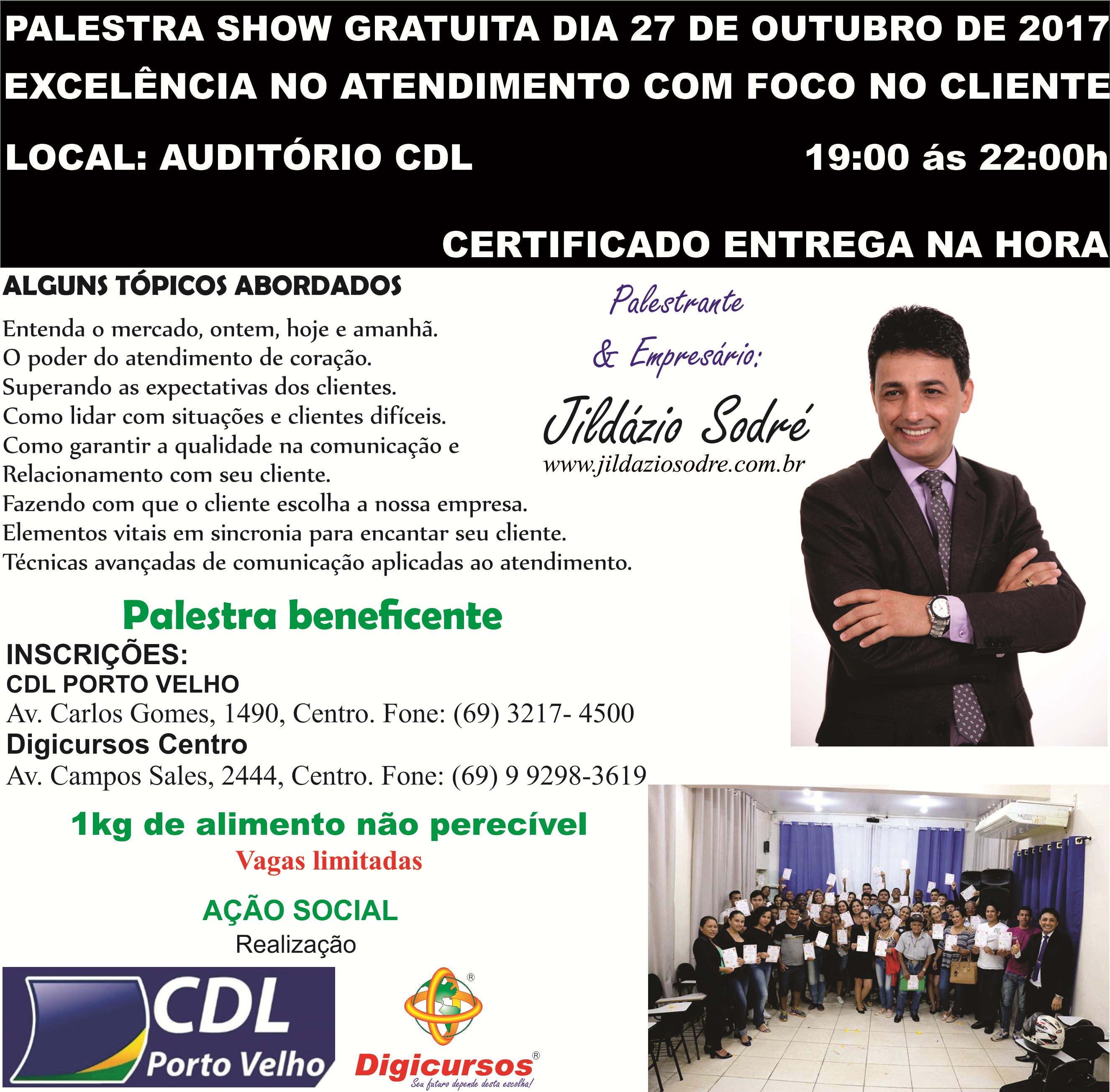 Palestra Show Gratuita