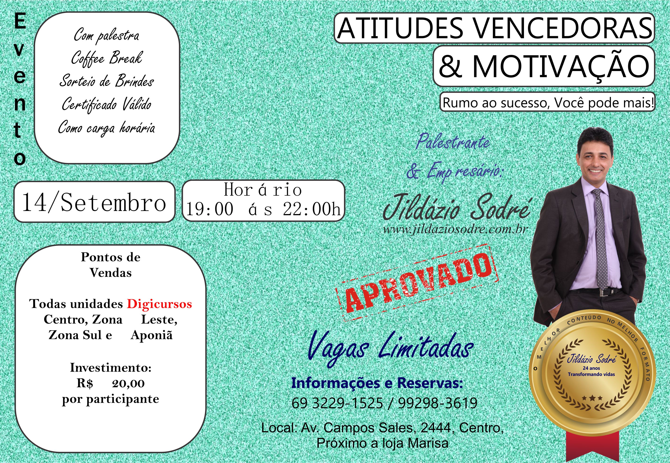 Curso “Atitudes Vencedoras & Motivação”
