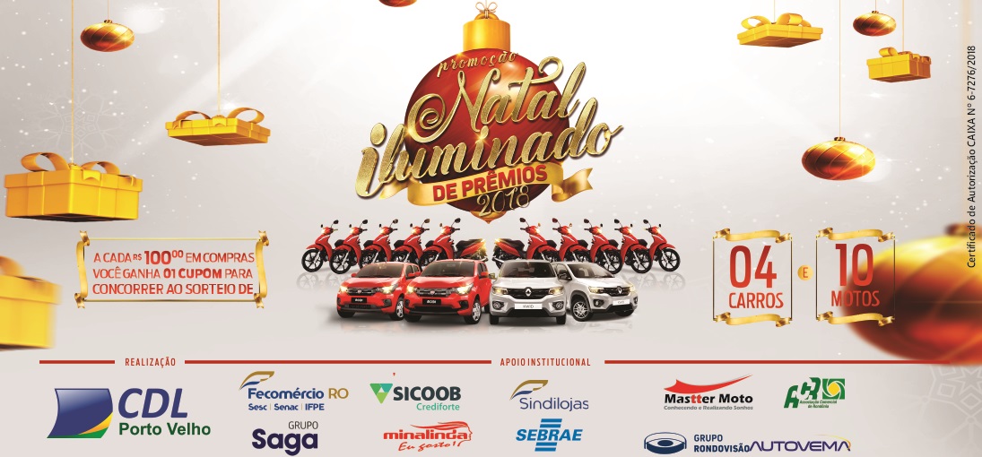 Segunda edição do Natal Iluminado de Prêmios promete movimentar comércio lojista de Porto Velho e Candeias