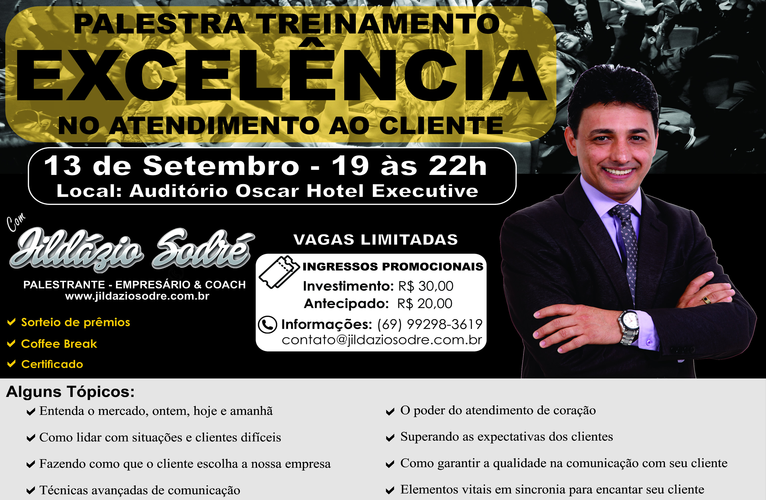 Palestra Treinamento Excelência no Atendimento ao Cliente