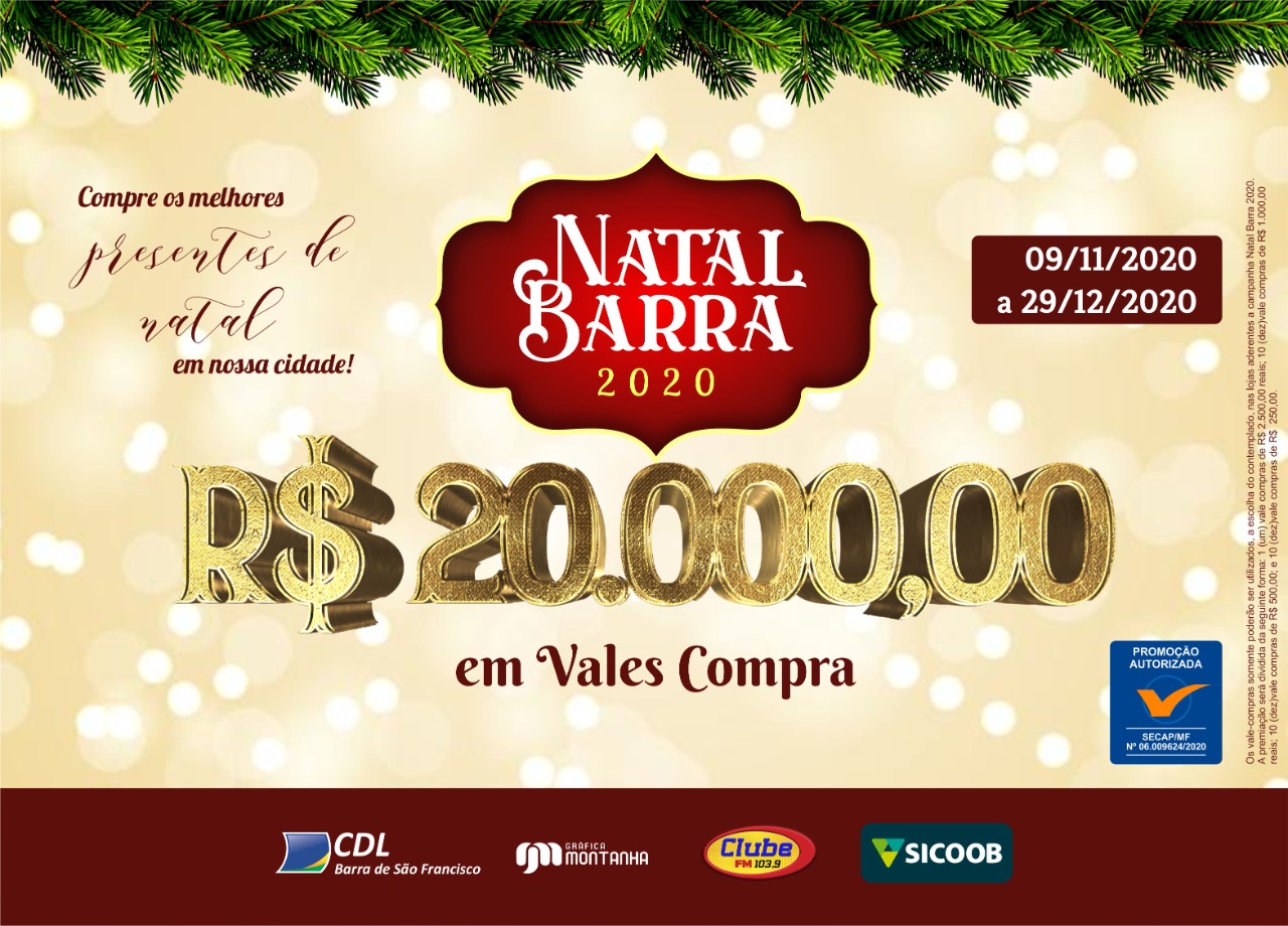 NATAL BARRA 2020 – 09/11 A 29/12