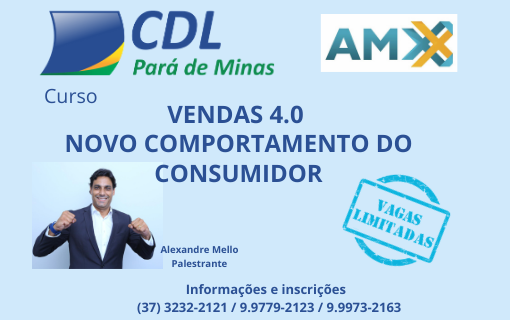 Curso – “Vendas 4.0 – Novo comportamento do Consumidor”.