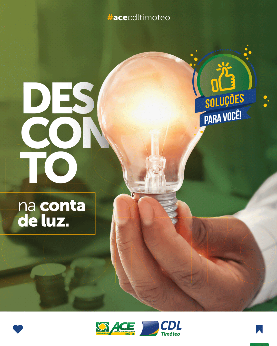Redução na conta de energia elétrica