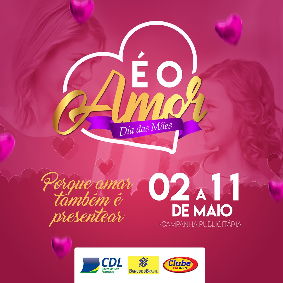 É O AMOR 2019 – 02 a 11 DE MAIO