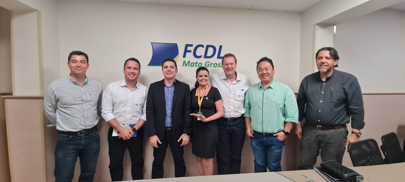 Presidente e diretores da FCDL/MT receberam representantes do CrediSIS nesta tarde de quarta-feira