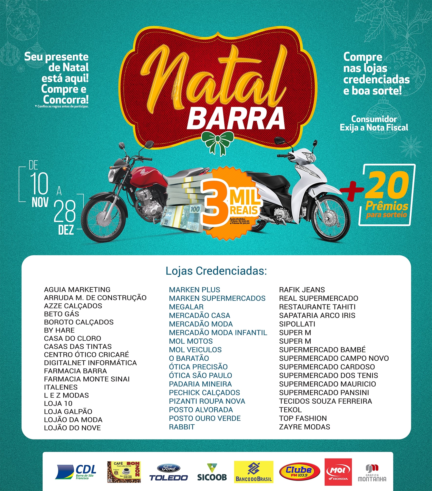 NATAL BARRA 2018 – LOJAS CREDENCIADAS