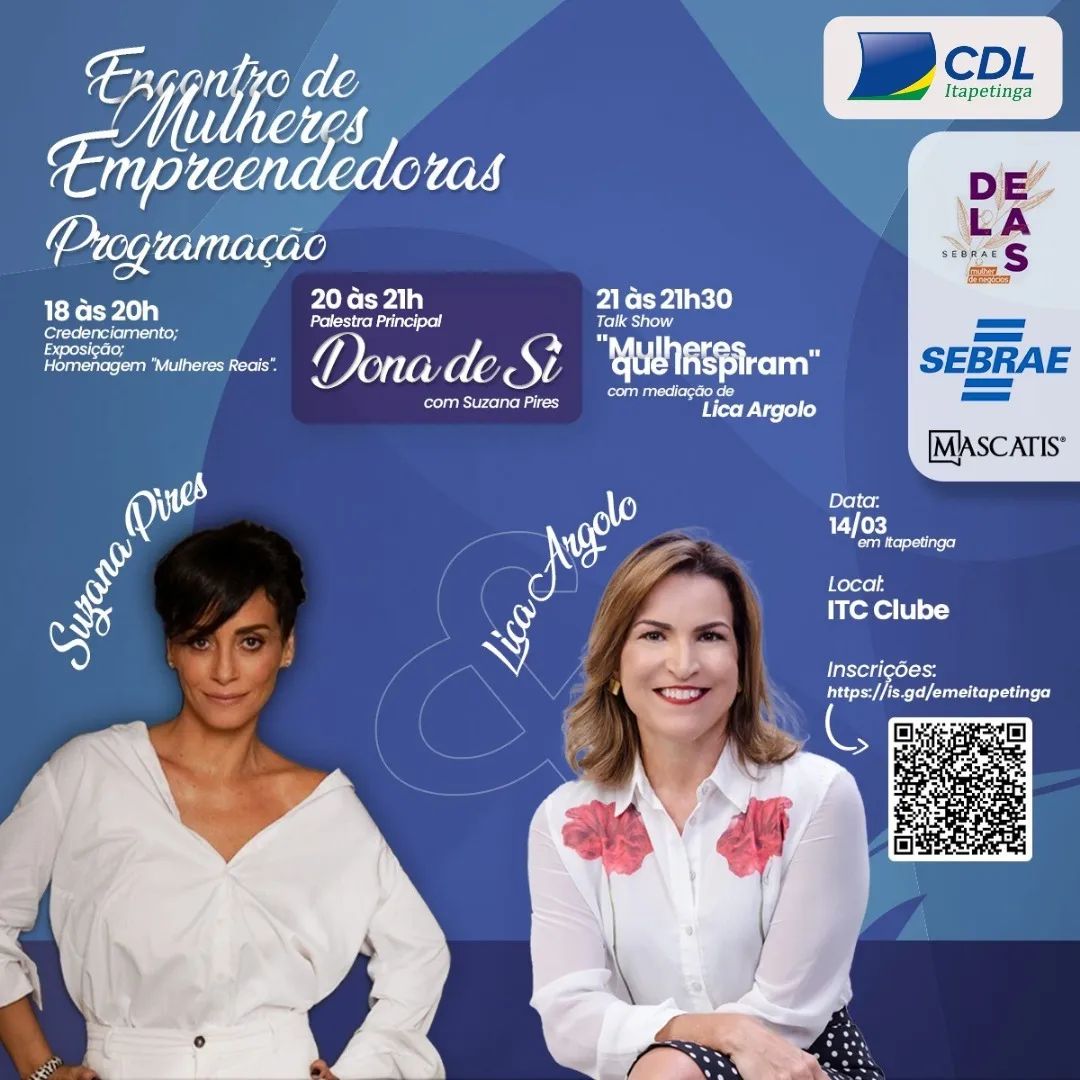 É hoje! Encontro de Mulheres Empreendedoras