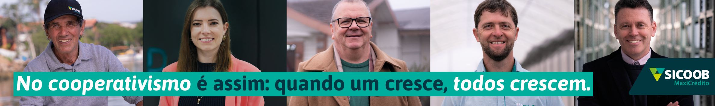 No cooperativismo é assim: quando um cresce, todos crescem!