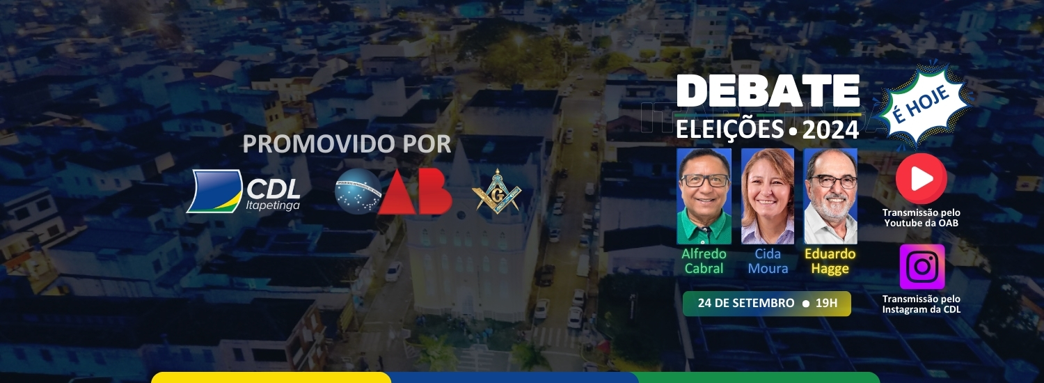 Debate entre os candidatos a prefeitura de Itapetinga – É HOJE