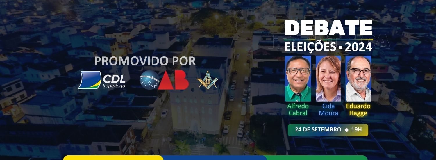 Debate com os candidatos a prefeito de Itapetinga 2024