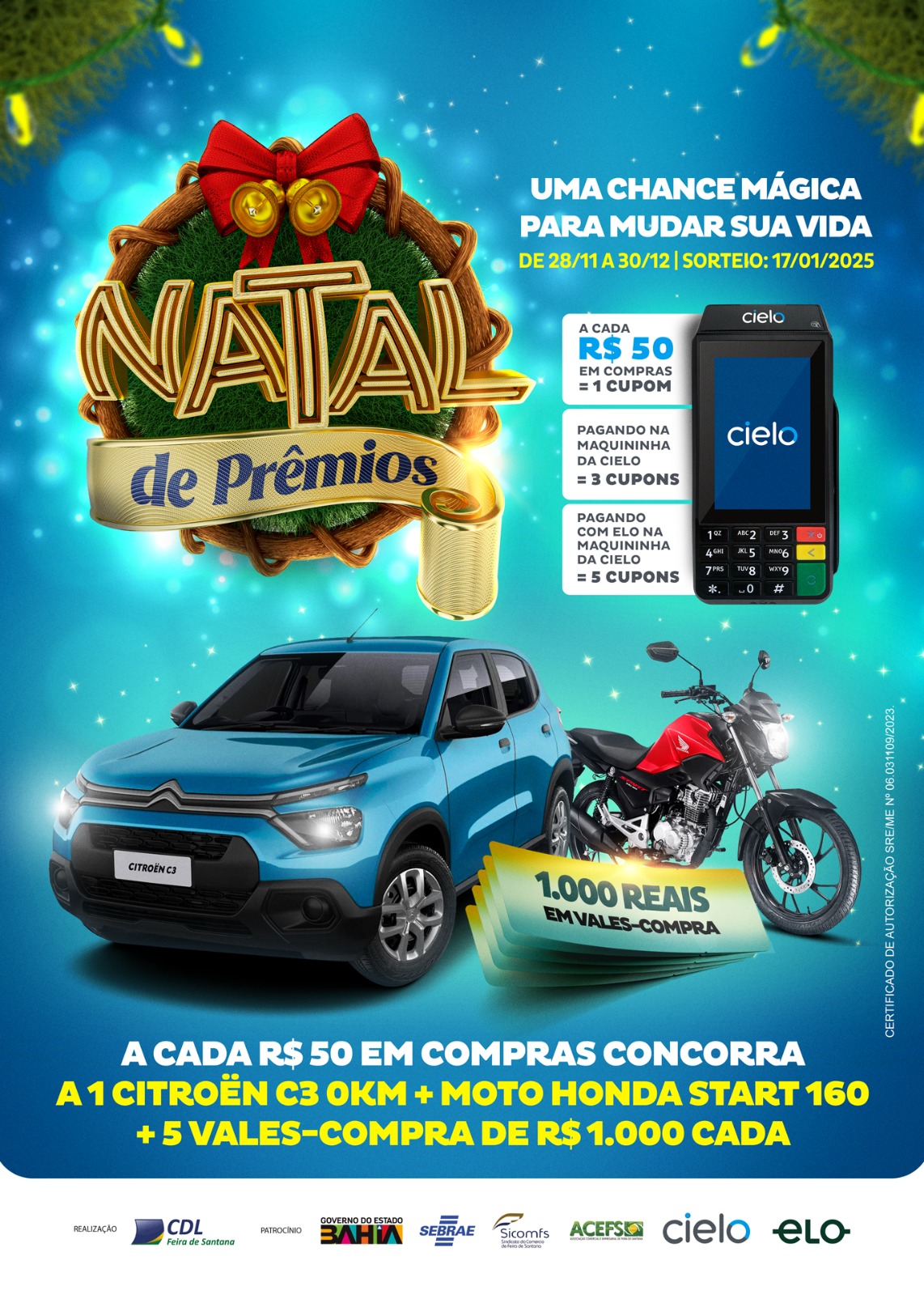 Natal de Prêmios tem início dia 28 de novembro com mais facilidade de acesso ao cupom 