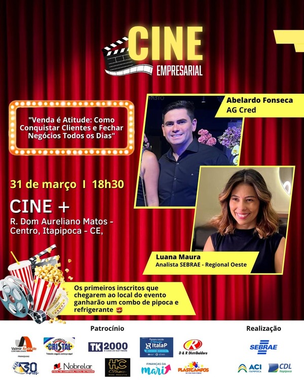 Cine Empresarial 2025 – Sessão 1 – Com Abelardo Fonseca e Luana Maura
