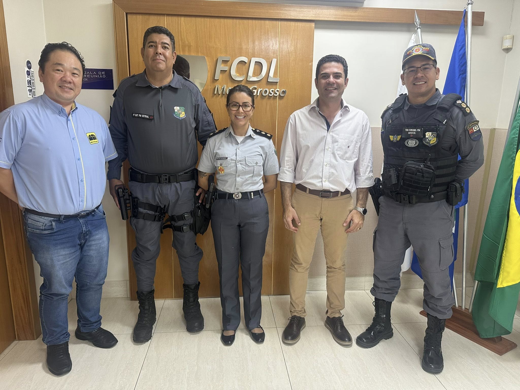 Presidente da FCDL/MT recebe representantes da PMMT para reforçar parceria institucional