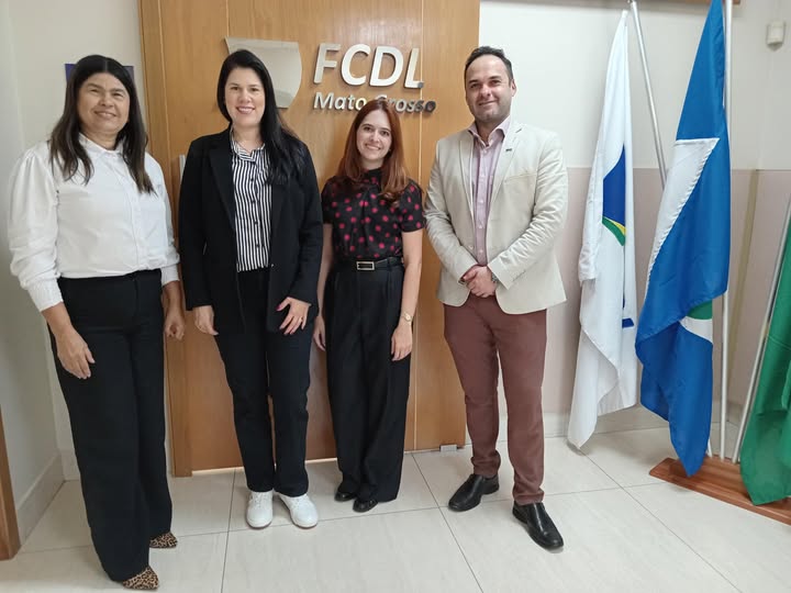 FCDL/MT recebe representantes do RIG do SPC Brasil em Cuiabá