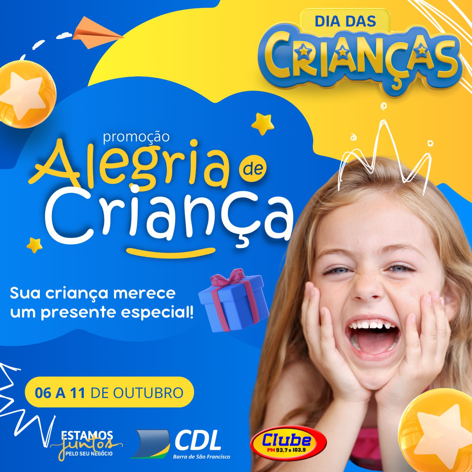 ALEGRIA DE CRIANÇA 2025 – 06 a 11 DE OUTUBRO