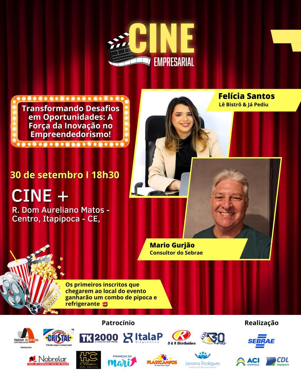 Cine Empresarial 2025 – Sessão 6 – Com Felícia Santos e Mario Gurjão
