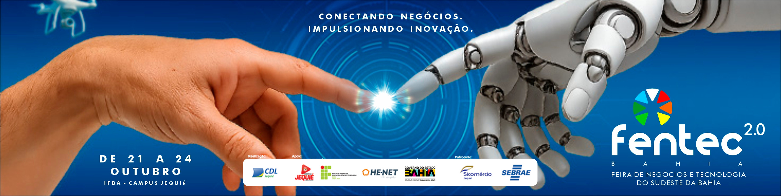 FENTEC 2025 – Feira de Negocios e Tecnologia, de 21 a 24 de Outubro no IFBA.