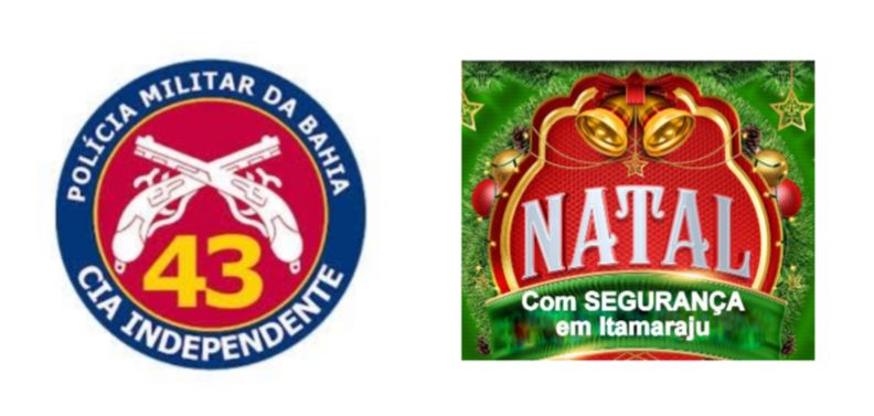 Policia Militar promovendo a segurança dos clientes e empreendedores de Itamaraju na Semana do Natal