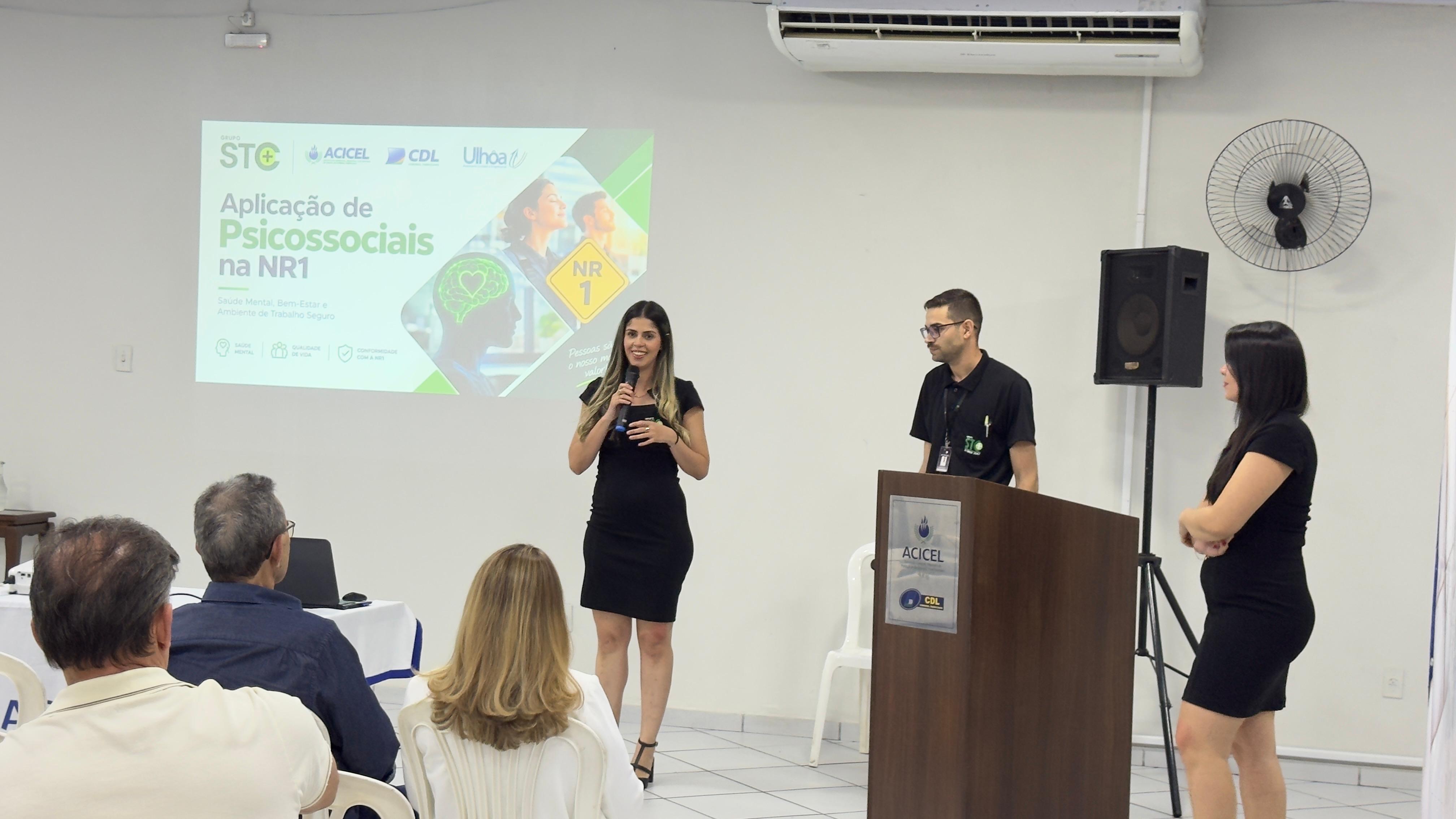 Palestra na ACICEL-CDL orienta empresários sobre PGR, riscos psicossociais e as adequações exigidas pela nova NR-1