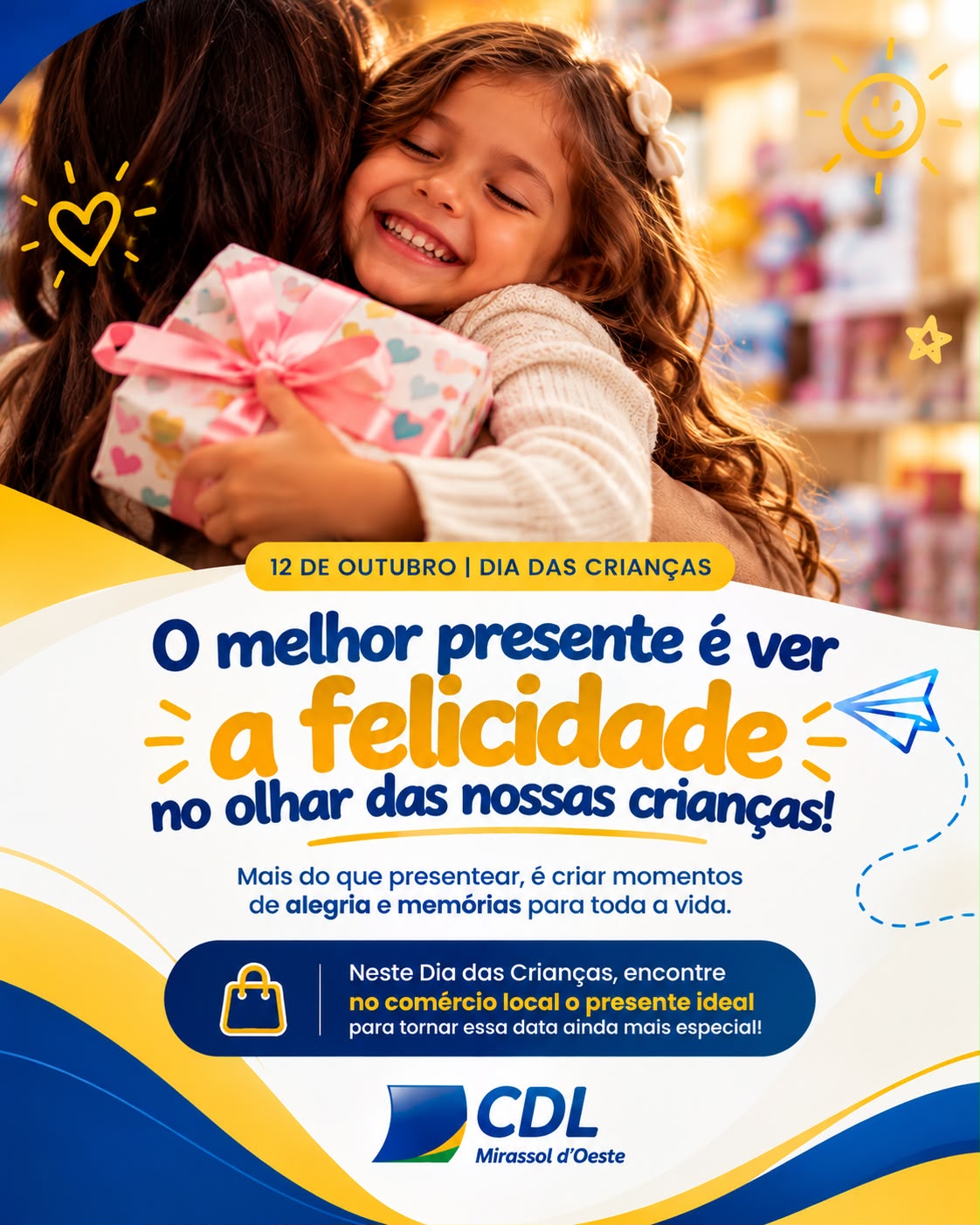 Dia das Crianças: uma data especial para presentear e fortalecer o comércio local